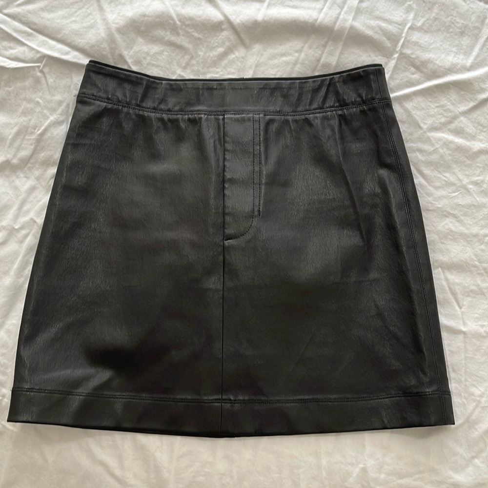 Helmut Lang Leather Mini Skirt - Picture 2 of 6